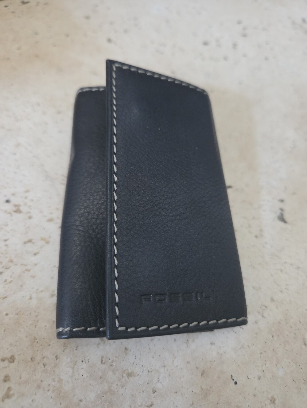 Fossil Black Leather Key Case NWT - Picture 4 of 6